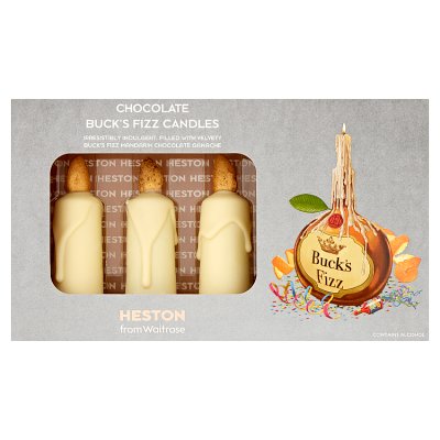 Waitrose HES Chocolate Buck's Fizz Candle