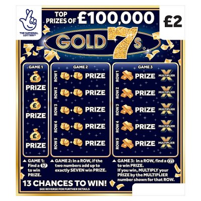 Gold 7s Scratchcard