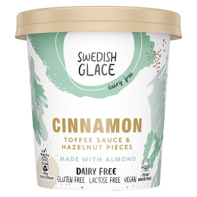 Swedish Glace Toffee Cinnamon & Hazelnut Dairy Free Ice Cream