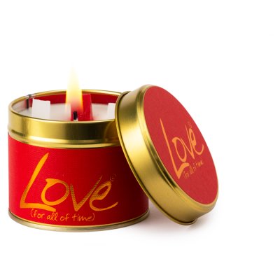 Lily-Flame Candle Tin Love