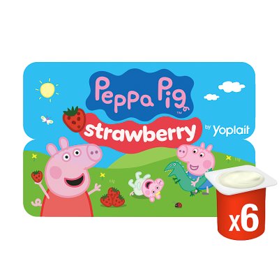 Peppa Pig Fromage Frais Strawberry Kids Yogurts
