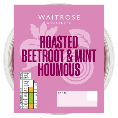 Waitrose Roasted Beetroot Mint Houmous Waitrose Partners