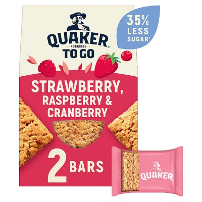 Quaker Porridge To Go Mixed Berries Breakfast Bars