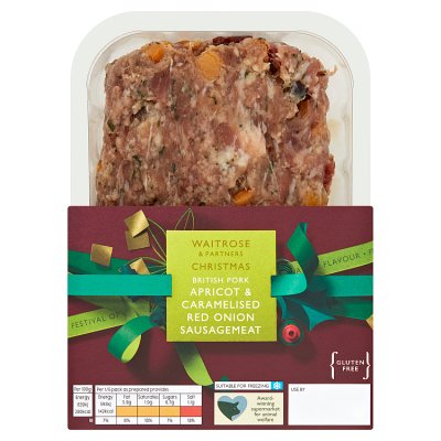 Waitrose Apricot & Red Onion Sausagemeat