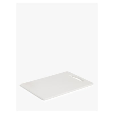 John Lewis ANYDAY Polypropylene Plastic Chopping Board, White