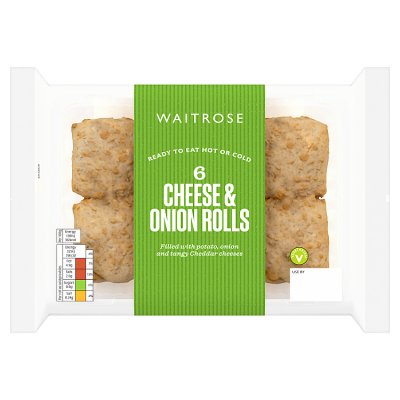 Waitrose 6 Cheese & Onion Rolls