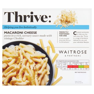 Waitrose Thrive Frozen Macaroni Cheese