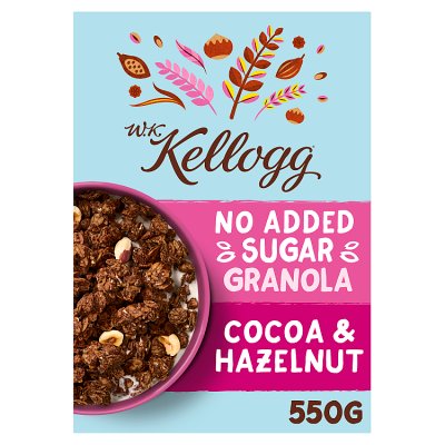 W.K Kellogg Cocoa & Hazelnut Granola