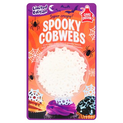 Cake Decor Halloween Spooky Cobwebs