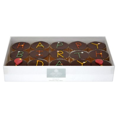15 Chocolate Happy Birthday Fairy Cakes