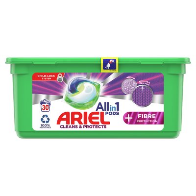 Ariel +Fibre Protect Washing Capsules 30 Washes