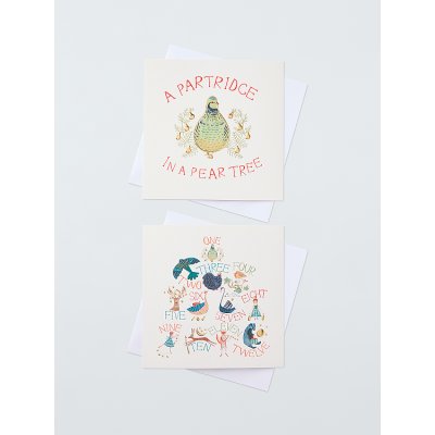 Large Square 12 days Boxed Cards 10