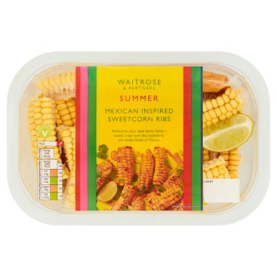 Waitrose Sweetcorn Ribs with Feta, Chilli