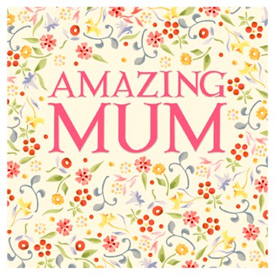 Coloured Hearts Birthday Greetings Card