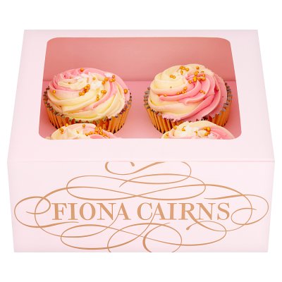 Fiona Cairns 4 Pink Buttercream Cupcakes