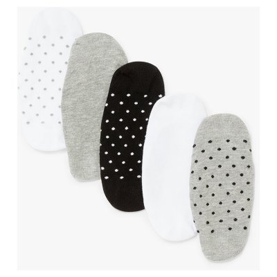 John Lewis Spot Footsies 5 Pair