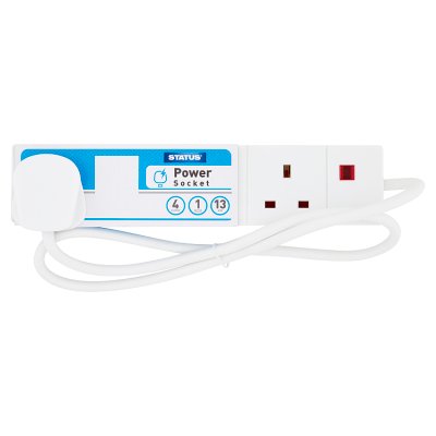4 Way 1 Meter Extension Socket