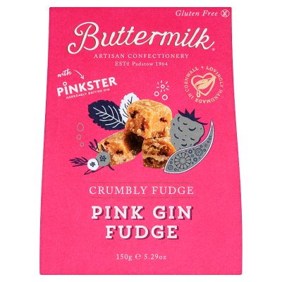 Buttermilk Pink Gin Fudge