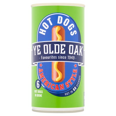 Ye Olde Oak 6 American Style Hot Dogs