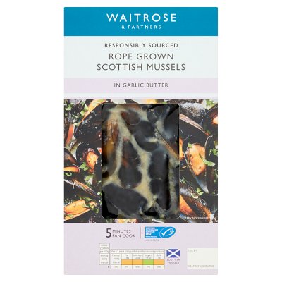 Waitrose Scottish Mussels in Garlic Butter