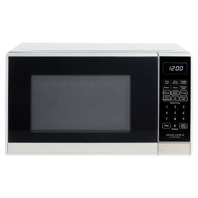 John Lewis JLSMWO08 Microwave, Stainless Steel