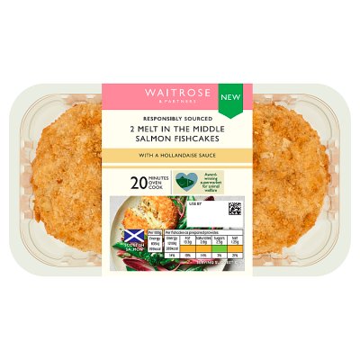 Waitrose 2 Melt in Middle Salmon Fishcakes