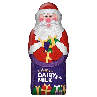 Cadbury Dairy Milk Chocolate Christmas Santa Hollow Figure