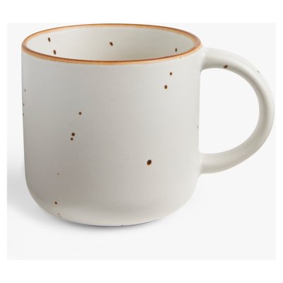 Soft Pebble White Speckle Mug