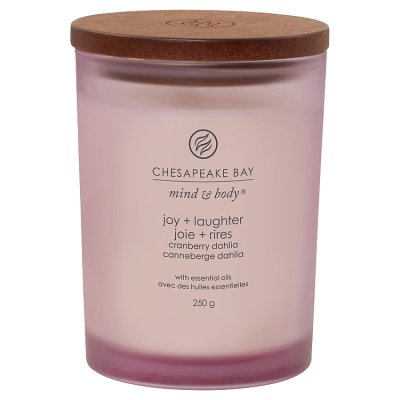 Chesapeake Bay Joy & Laughter Scented Candle Jar, Medium, Cranberry & Dahlia