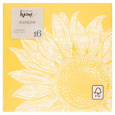 Waitrose Home Sunflower Napkins