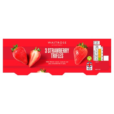 Waitrose 3 Strawberry Trifles