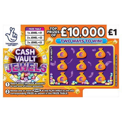 Cash Vault Jewels Scratchcard