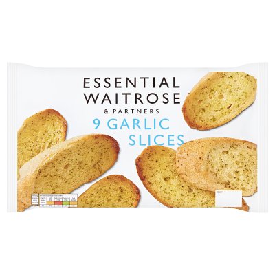 essential Waitrose Garlic Slices 9s