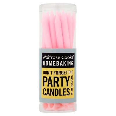 Cooks' Homebaking Pink Party Candles