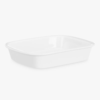 John Lewis Porcelain Rectangular Roaster Oven Dish, 26cm