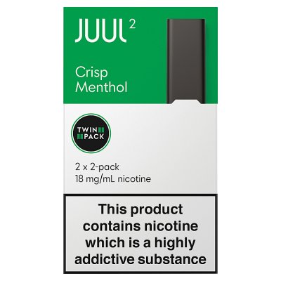 JUUL 2pods Crisp Menthol Twin Pack 18mg