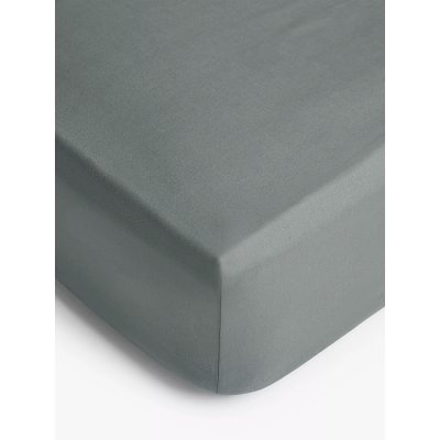 Anyday Pure Cotton Fitted Sheet Double Steel