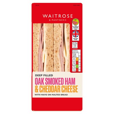 Waitrose Deep Filled Ham & Cheese Sandwich