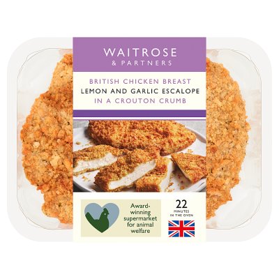Waitrose Lemon & Garlic Chicken Escalope