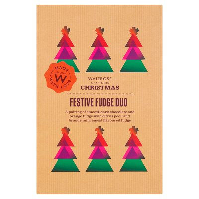 Waitrose Christmas Festive Fudge Duo