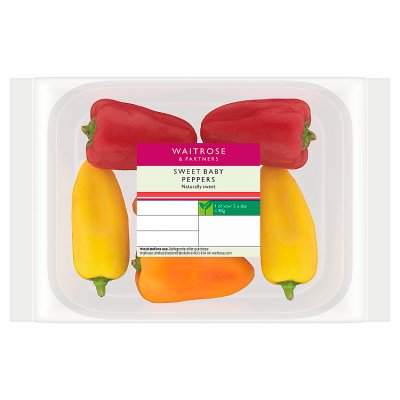 Waitrose Sweet Mixed Baby Peppers