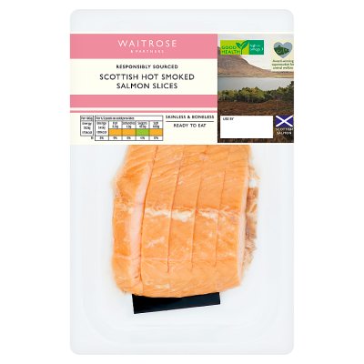 Waitrose Hot Smoked Scottish Salmon Slices