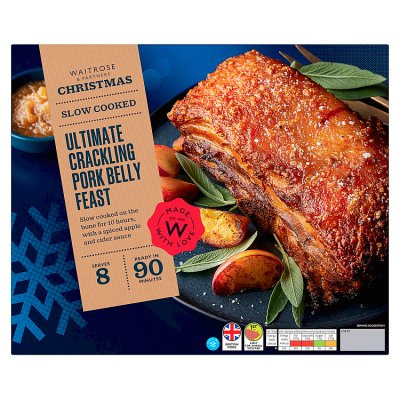 Waitrose Slow Cooked Crackling Pork Belly
