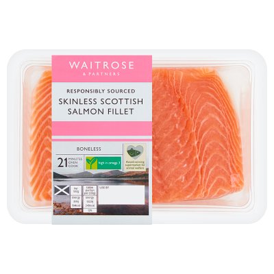 Waitrose Skinless Salmon Fillet Waitrose Partners