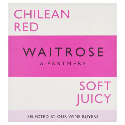 Waitrose Chilean Red Soft and Juicy Bag in Box
