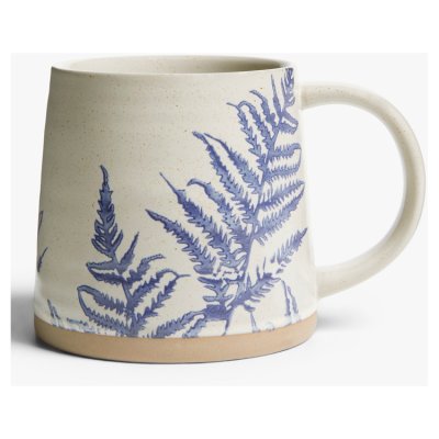 Floral Mug Blue Fern