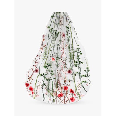 Floral Embroidered Veil