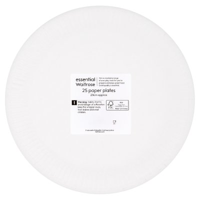 ANYDAY White Paper Plates 24 pack