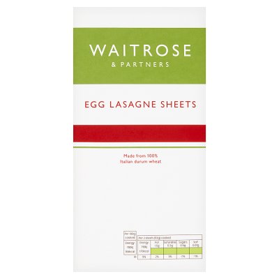 Waitrose Egg Lasagne Sheets