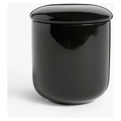 John Lewis ANYDAY Fine China Kitchen Storage Jar, 650ml, Black